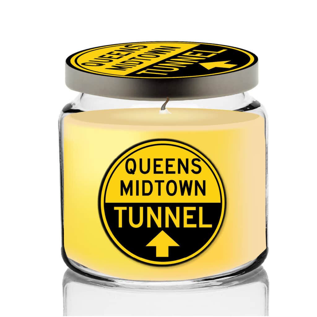 MTA Bridge & Tunnel Queens Midtown Tunnel Soy Wax Candle with Decorative Tin Lid