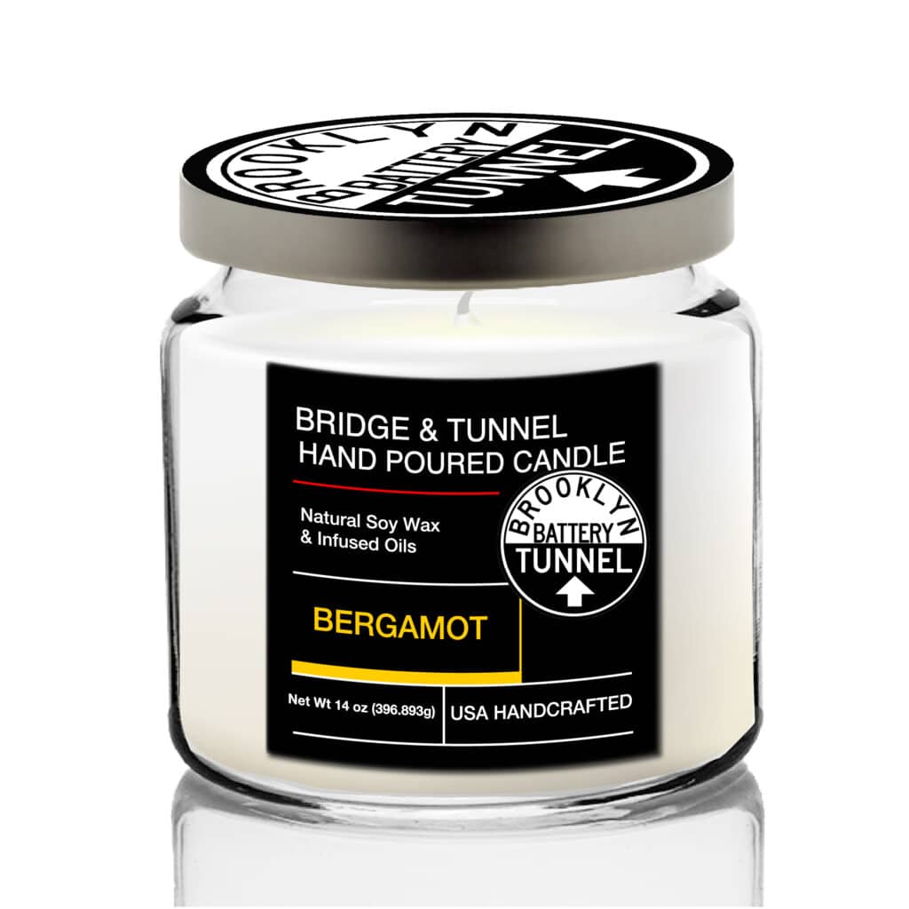 MTA Bridge & Tunnel Brooklyn Battery Midtown Tunnel Soy Wax Candle with Decorative Tin Lid