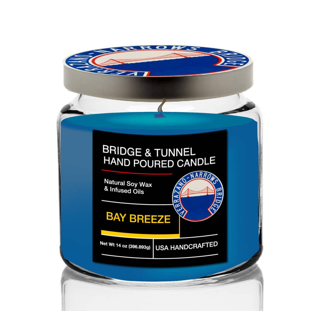 MTA Bridge & Tunnel Verrazano Bridge Soy Wax Candle with Decorative Tin Lid