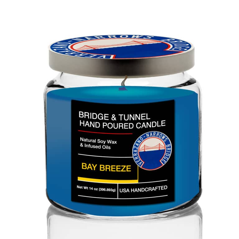 MTA Bridge & Tunnel Verrazano Bridge Soy Wax Candle with Decorative Tin Lid