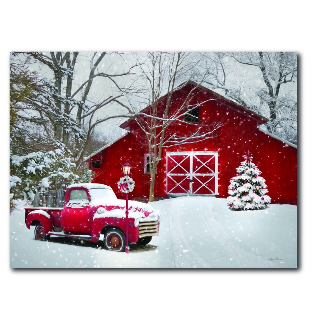 Truck Full of Sleds Gallery-Wrapped Canvas
