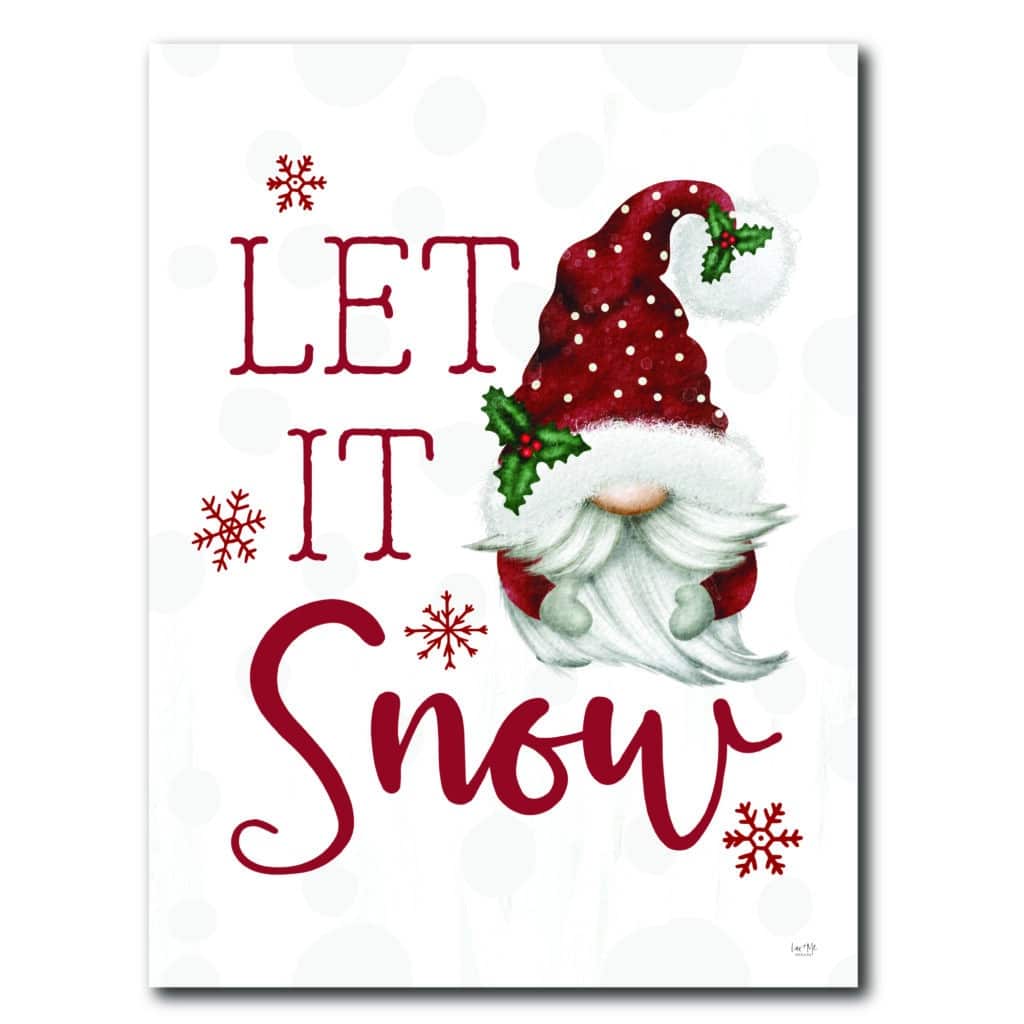 Let it Snow Gnome Gallery-Wrapped Canvas
