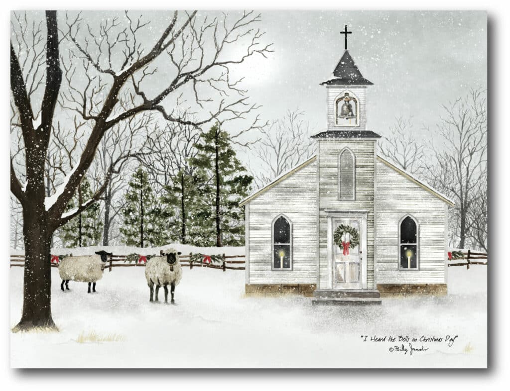 Christmas Chapel Gallery-Wrapped Canvas