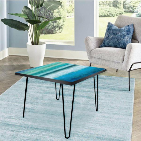 Aqua Tranquility Square 24"x24" Indoor/Outdoor Table - Image 3