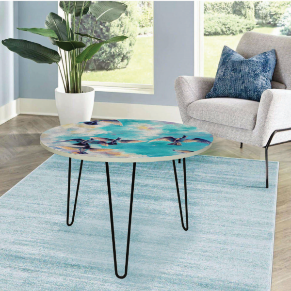 Blue Sky Birds Round 24"x24" Indoor/Outdoor Table - Image 2