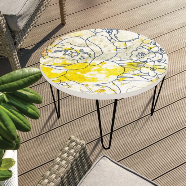 Splash of Color Round 24"x24" Indoor/Outdoor Table