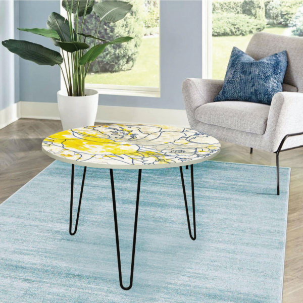 Splash of Color Round 24"x24" Indoor/Outdoor Table - Image 3