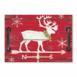 Westerly Reindeer ~ 14×20″ Indoor/Outdoor Decorative Wooden Tray