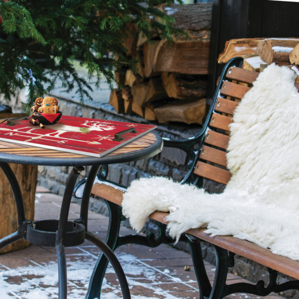 Westerly Reindeer ~ 14×20″ Indoor/Outdoor Decorative Wooden Tray - Image 3