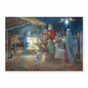A Child Is Born 14x20" Indoor/Outdoor Decorative Wooden Tray