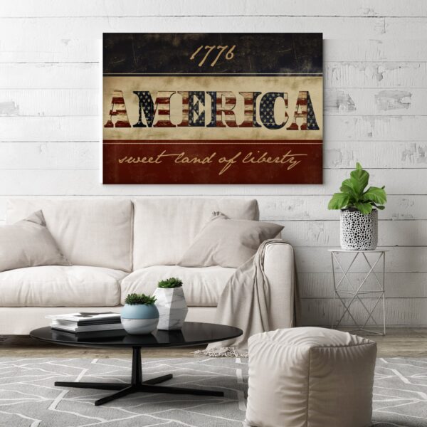 1776 America Liberty Gallery-Wrapped Canvas