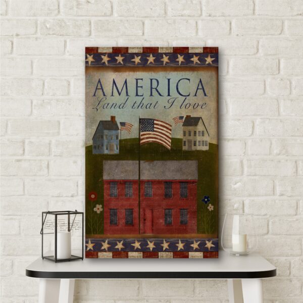 America Land That I Love Gallery-Wrapped Canvas - Image 2