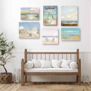 Coastal Tranquility II ~ 6 Piece Gallery-Wrapped Canvas Set