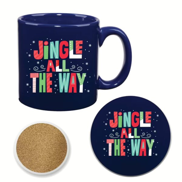 Jingle All The Way I 20 oz Big Mug & Coaster Set