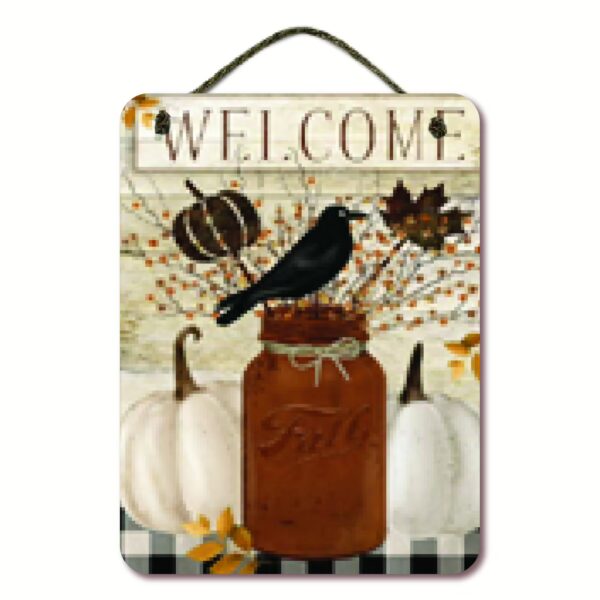 Fall Colored Mason 12x16 Hanging Artboard with Twine