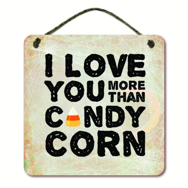 Candy Corn 12x12 Hanging Artboard with Twine