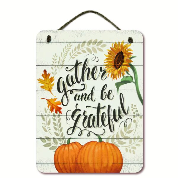 Harvest Delight I on White 12x16 Hanging Artboard with Twine