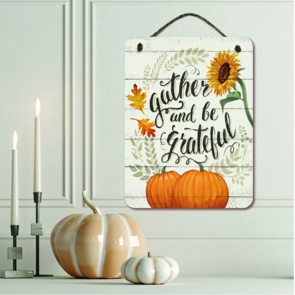 Harvest Delight I on White 12x16 Hanging Artboard with Twine - Image 2