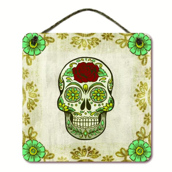 Day of the Dead III 12x12 Hanging Artboard with Twine