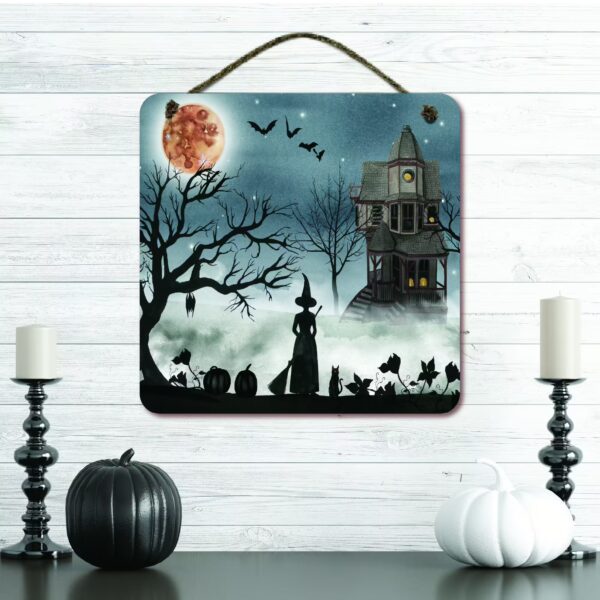 Harvest Moon I 12x12 Hanging Artboard with Twine - Image 2