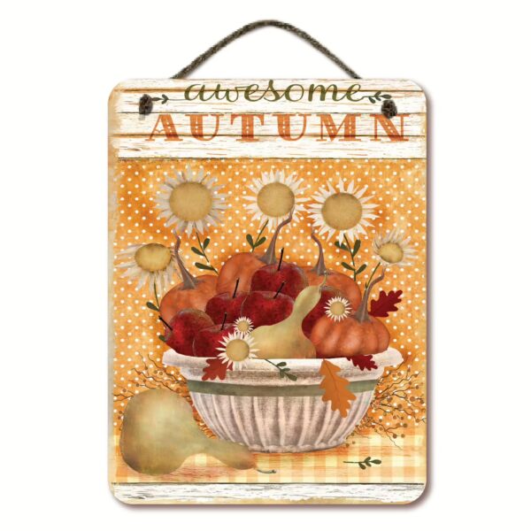 Awesome Autumn 12x16 Hanging Artboard with Twine