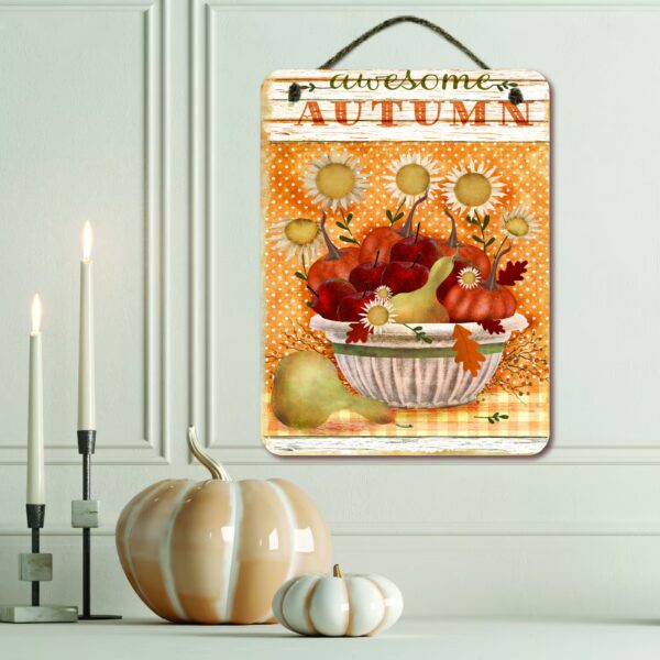 Awesome Autumn 12x16 Hanging Artboard with Twine - Image 2