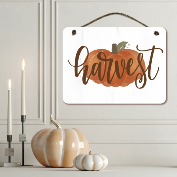 Pumpkin Harvest 12x16 Hanging Artboard with Twine - Image 2