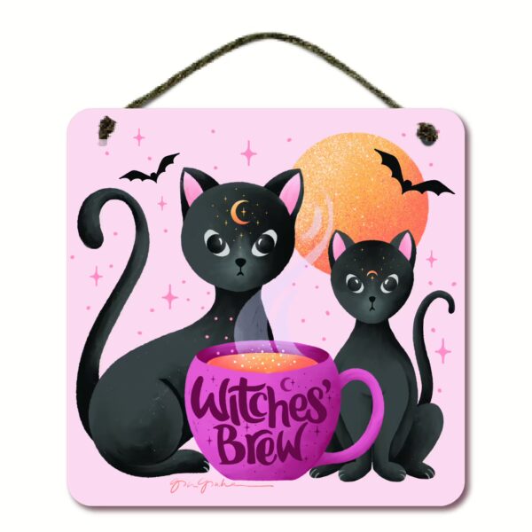 Witches Brew 12x12 Hanging Artboard with Twine