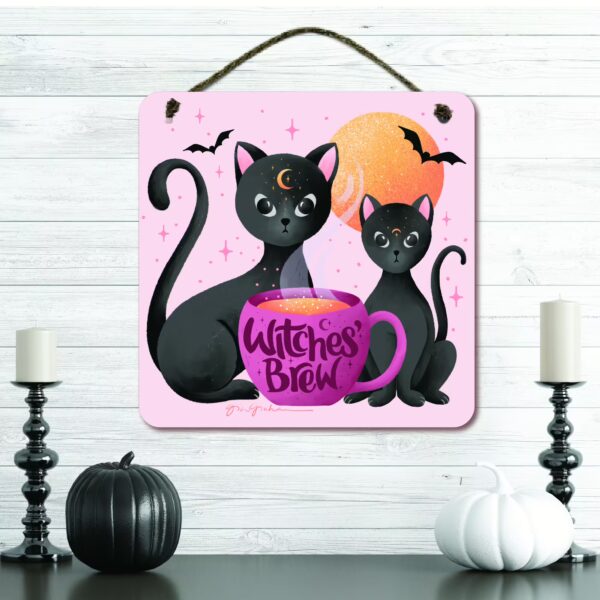 Witches Brew 12x12 Hanging Artboard with Twine - Image 2