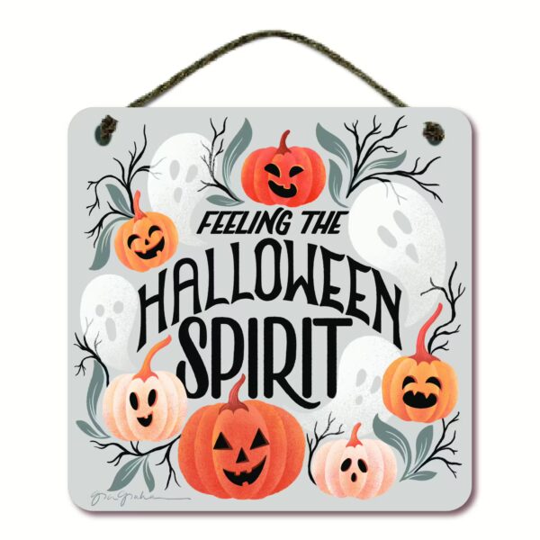 Halloween Spirit II 12x12 Hanging Artboard with Twine