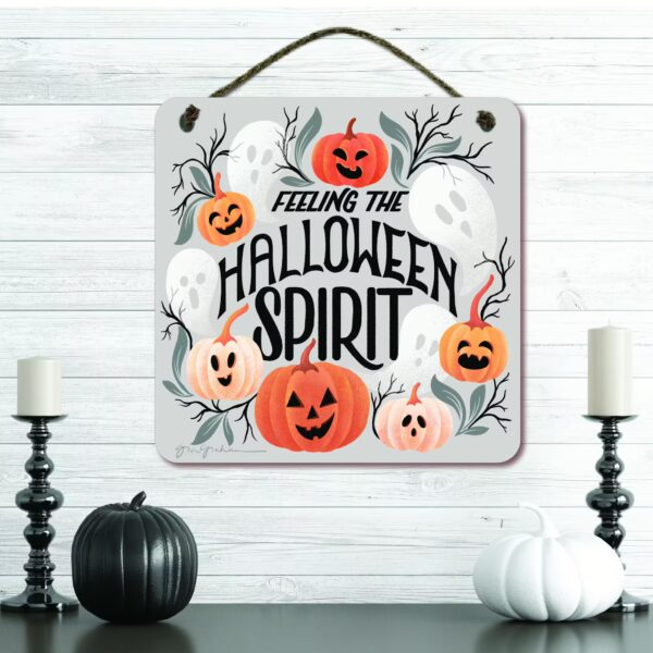 Halloween Spirit II 12x12 Hanging Artboard with Twine - Image 2