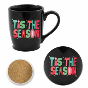 Tis' The Season 16oz Morning Mug & 4" Ceramic Coaster Set