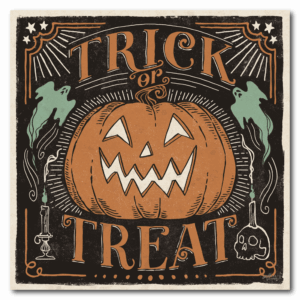 Trick or Treat Pumpkin Gallery-Wrapped Canvas