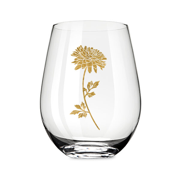 Elaine's Pick! Golden Blush Glassware Collection ~ Stemless 16oz Wine Glasses - Set of 4 - Image 2