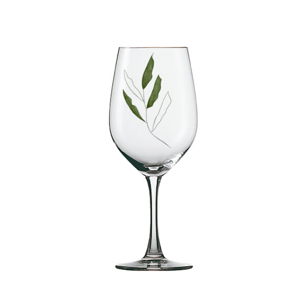 Botanical Whispers Glassware Collection ~ 14oz Crystal Wine Glasses – Set of 4 - Image 2