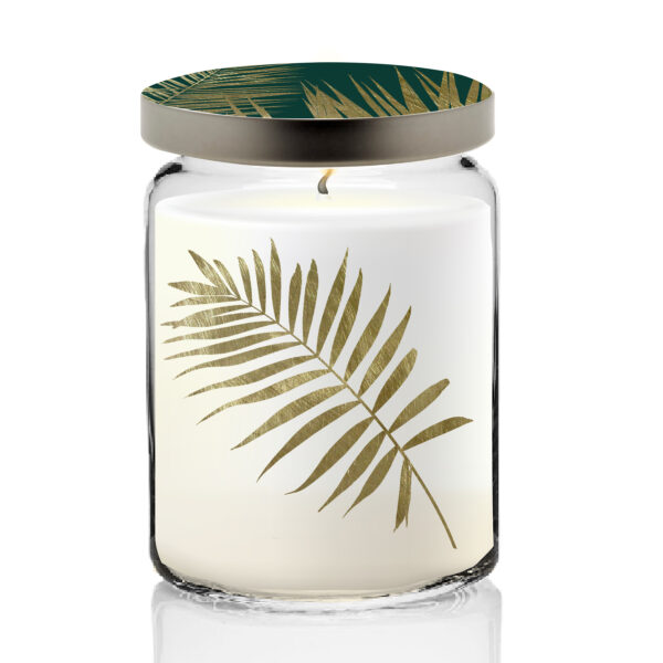 Jeweled Fronds Collection ~ Glassware and Soy Candle 9 Piece Set - Image 5