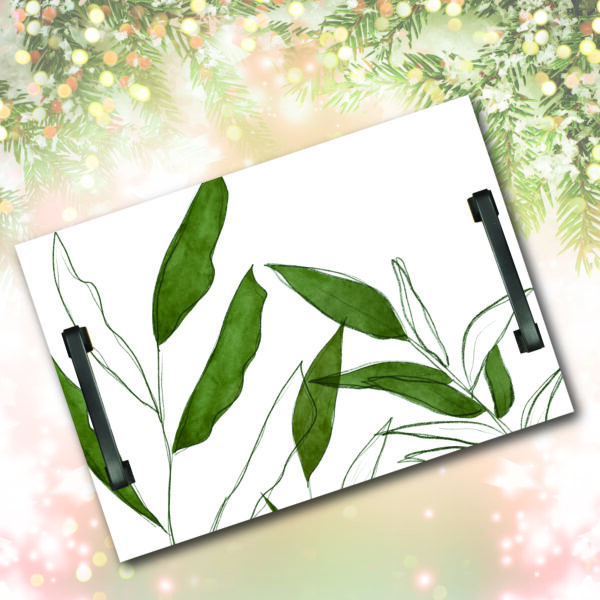 Elaine Swann Botanical Whispers Collection ~ 14"x 20"x .5" Decorative Wooden Serving Tray - Image 2