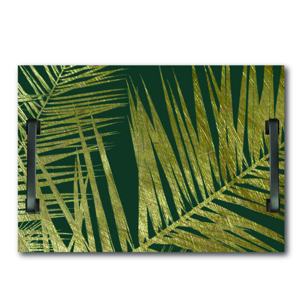 Jeweled Fronds Collection ~ 14"x 20"x .5" Decorative Wooden Serving Tray