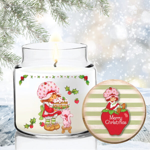 Strawberry Shortcake Merry Christmas 16oz Soy Candle