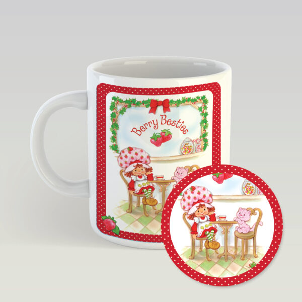 Strawberry Shortcake Berry Wishes Parlor 20oz Mug & Coaster Set - Image 2