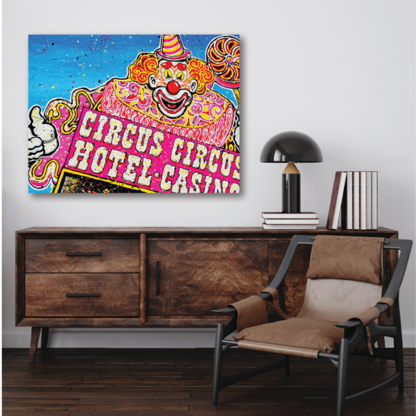 Robert Holton "Drizzle Studios" Vegas Circus Circus Gallery-Wrapped Canvas - Image 2