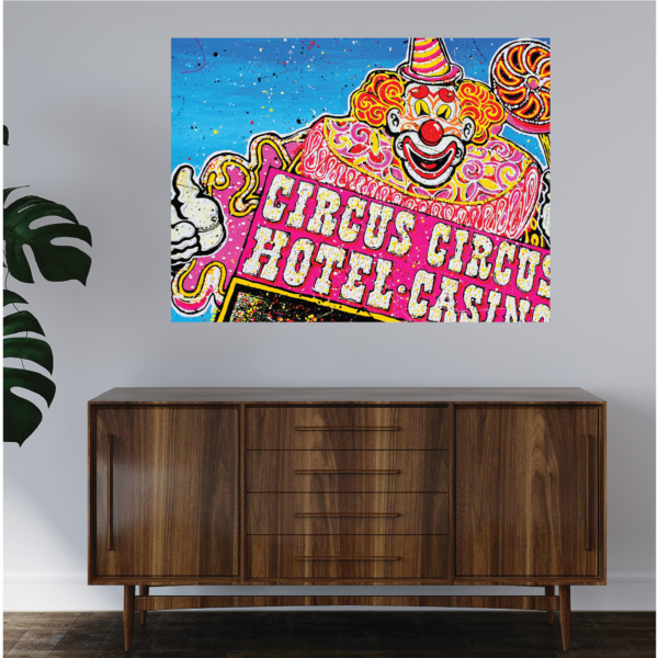 Robert Holton "Drizzle Studios" Vegas Circus Circus Gallery-Wrapped Canvas - Image 4