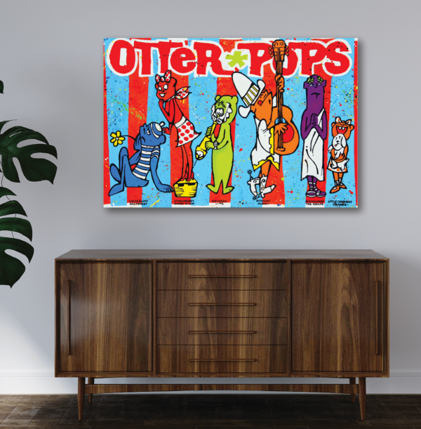 Robert Holton "Drizzle Studios" Otter Pops Gallery-Wrapped Canvas - Image 4