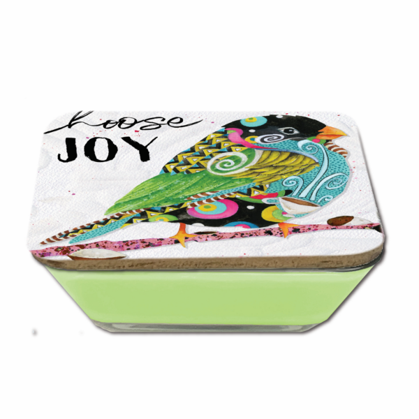 Jennifer Lambein 🌸 Choose Joy Pretty Bird ~ Spring Blossom 20oz Soy Wax Candle & Artboard Lid Set - Image 4