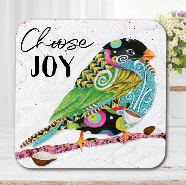 Jennifer Lambein 🌸 Choose Joy Pretty Bird ~ Spring Blossom 20oz Soy Wax Candle & Artboard Lid Set - Image 3