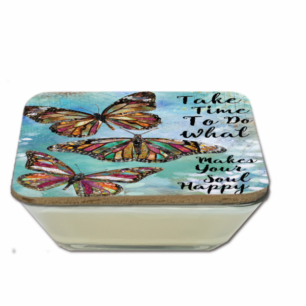 Jennifer Lambein 🌸Make Your Soul Happy ~ Jasmine Tea Time 20oz Soy Wax Candle & Artboard Lid Set - Image 4