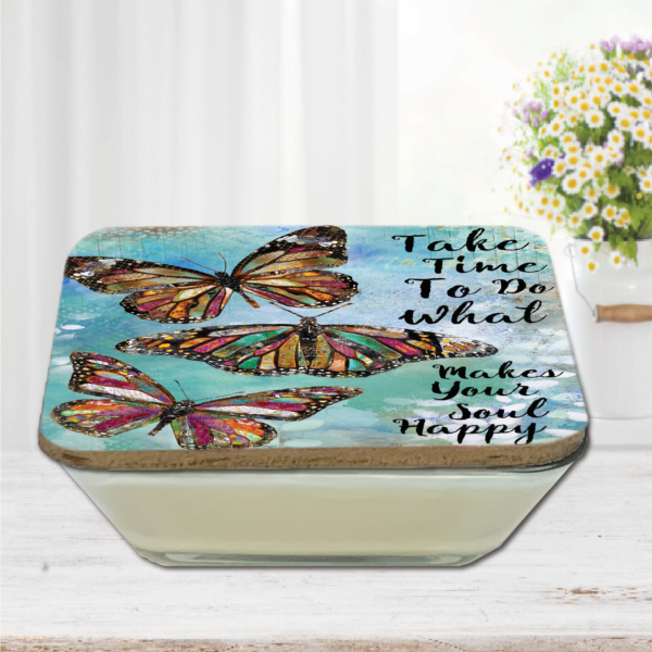 Jennifer Lambein 🌸Make Your Soul Happy ~ Jasmine Tea Time 20oz Soy Wax Candle & Artboard Lid Set - Image 3