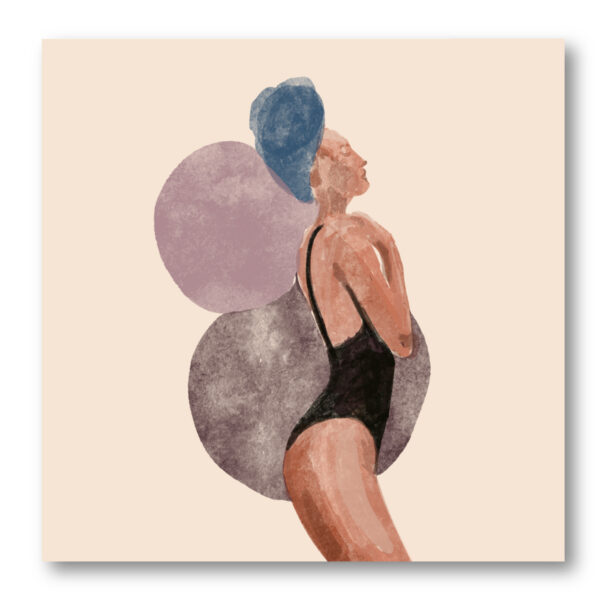 Bathing, Beauty Canvas Gallery-Wrapped Canvas