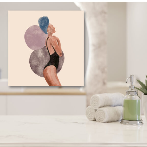 Bathing, Beauty Canvas Gallery-Wrapped Canvas - Image 2