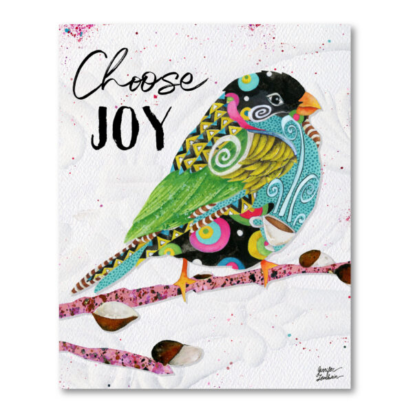 Jennifer Lambein ~ Choose Joy Bird Gallery-Wrapped Canvas